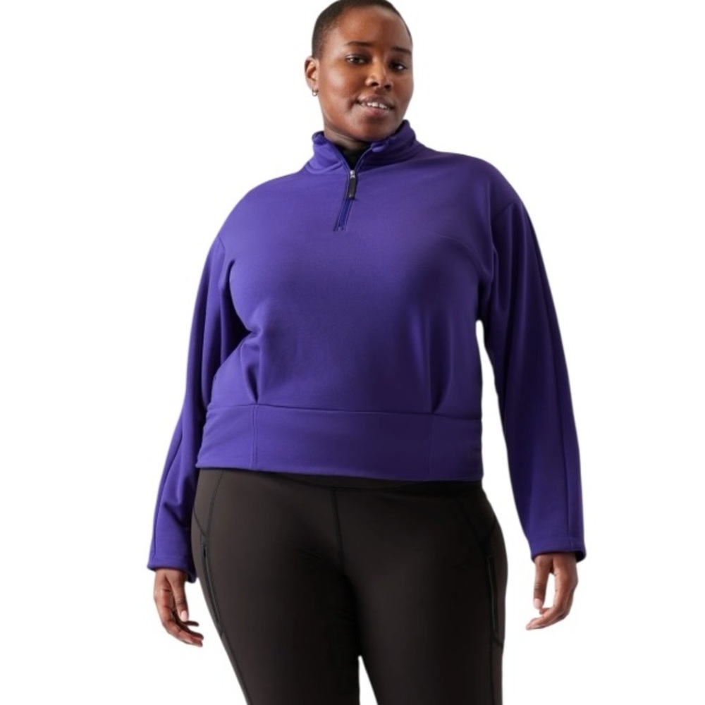 Athleta Altitude Polartec Half Zip Sweatshirt size 1X 427880